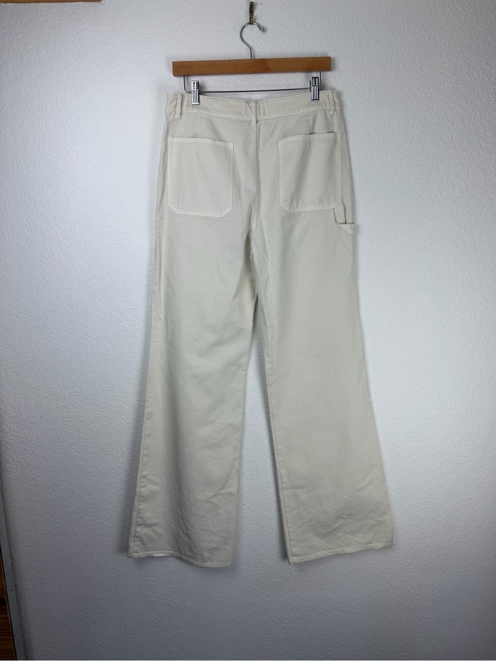 NWT Nili Lotan Quentin Wide Leg High Waisted Pants White Stone 10 - Picture 6 of 16